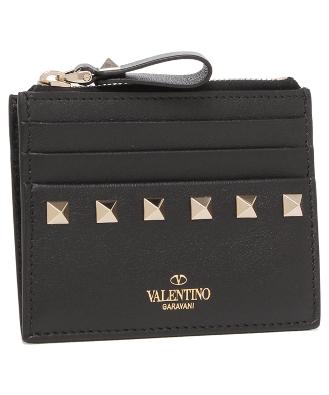 ☆美品☆ VALENTINO スタッズ付きコイン、カード、キーケース 黒 | www