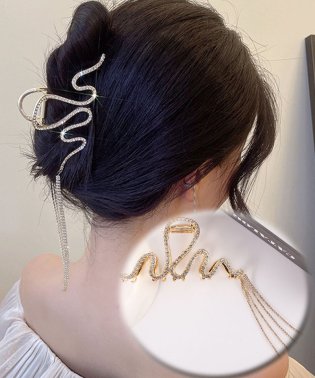 shoppinggo/キラキラヘアクリップ 大きめ バンスクリップ ヘアアクセサリー オシャレ 髪飾り　上品 パーティー飾り/505062882