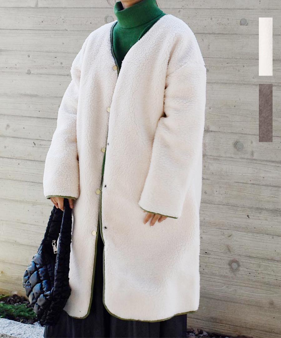 Acka エーシーケーエーpoodle boa long coat サイズ2