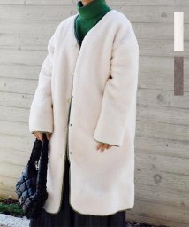 ARGO TOKYO/Revesible Boa Long Coat 21068パイピングボアリバーシブルボアロングコート/505063469