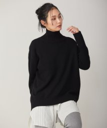 ICB（LARGE SIZE）(ICB（大きいサイズ）)/【新色追加・WEB限定カラーあり】 ソフトカシミヤミックス ハイネックニット/ブラック系