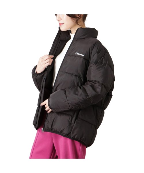 MAC HOUSE(women)(マックハウス（レディース）)/CONVERSE コンバース 中綿ジャケット 2482－2360/ブラック