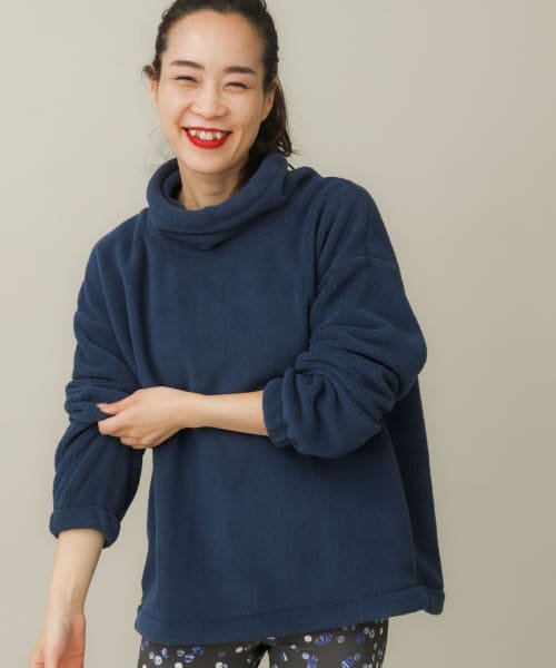 URBAN RESEARCH Sonny Label(アーバンリサーチサニーレーベル)/SLAB Fleece Turtleneck Pullover/ネイビー