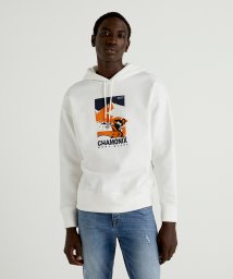 BENETTON (mens)/ウィンタ－デザインフロントプリントスウェットフードパーカー/505042793