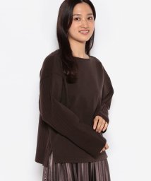 MICA&DEAL(マイカアンドディール)/back knit pullover/D/BROWN