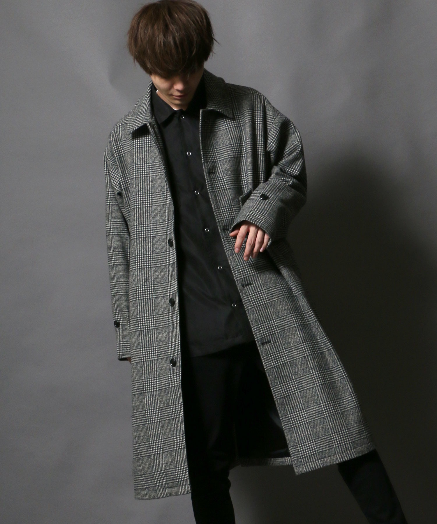 セール】【SITRY】over size wool bal collar coat/オーバーサイズ