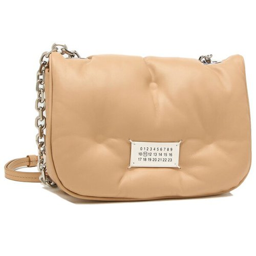 メゾンマルジェラ ショルダーバッグ グラムスラム ミニフラップ ベージュ レディース Maison Margiela S56WG0181 P4300 T2057 Maison Margiela メゾンマルジェラ ショルダーバッグ グラムスラム ミニフラップ ベージュ レディース S56WG0181 P4300
