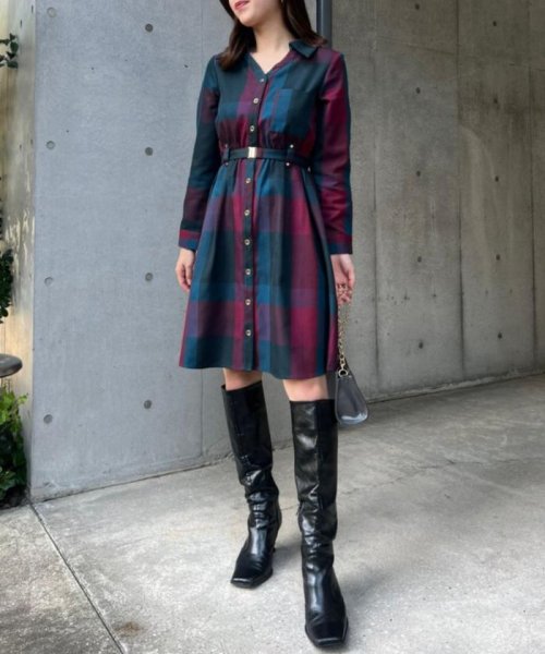 レトロチェックミニワンピース(505065203) | レディアゼル(REDYAZEL  