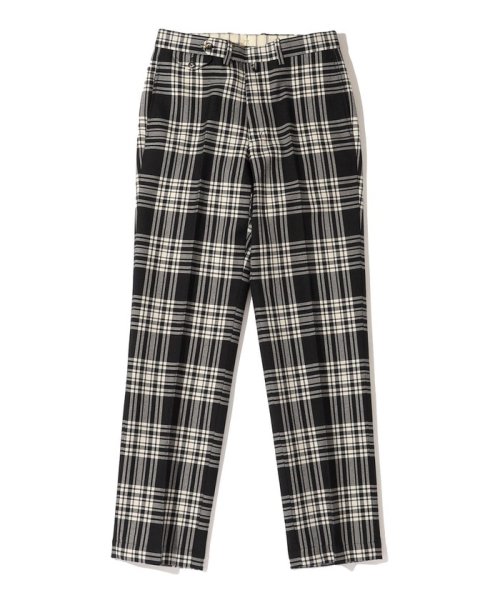 SHIPS MEN(シップス　メン)/THOMSON: Wool Check Trousers/ブラック