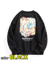 MOWMOW FASHION/レディース 長袖 トレーナー ロンT ラウンドネック プルオーバー 落書き プリント かわいい おしゃれ 部屋着 ダンス 衣装/505063406