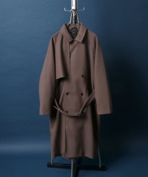 ANPAS(ANPAS)/【ANPAS】Melton Oversize Trench Coat Coat/ANPAS メルトン オーバーサイズ トレンチコート/ベージュ