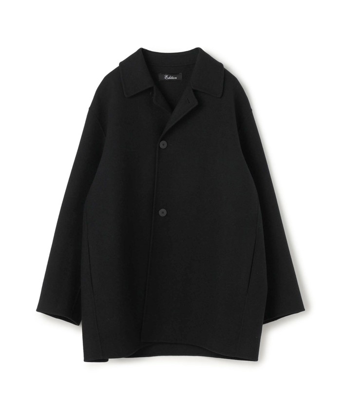 MELTON SHORT COAT ウール ダブルフェイスショートコート