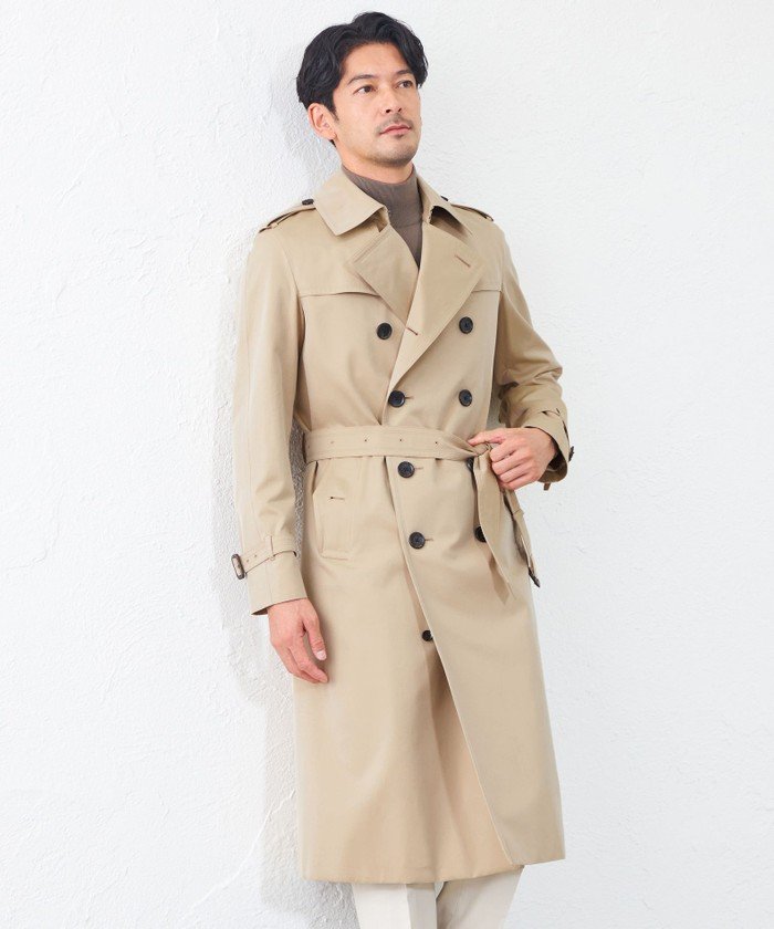 100年コート＞ダブルトレンチロングコート(504992481)｜HANKYU MEN