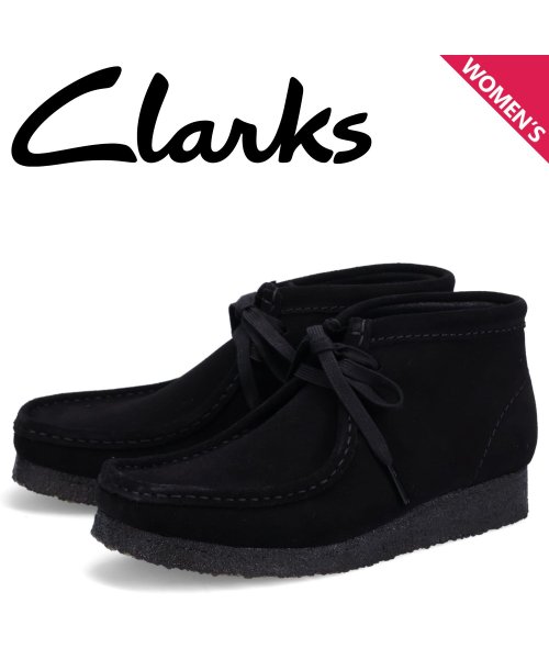 Clarks(クラークス)/クラークス オリジナルズ Clarks Originals ブーツ ワラビーブーツ レディース WALLABEE BOOTS ブラック 黒 26155521/その他