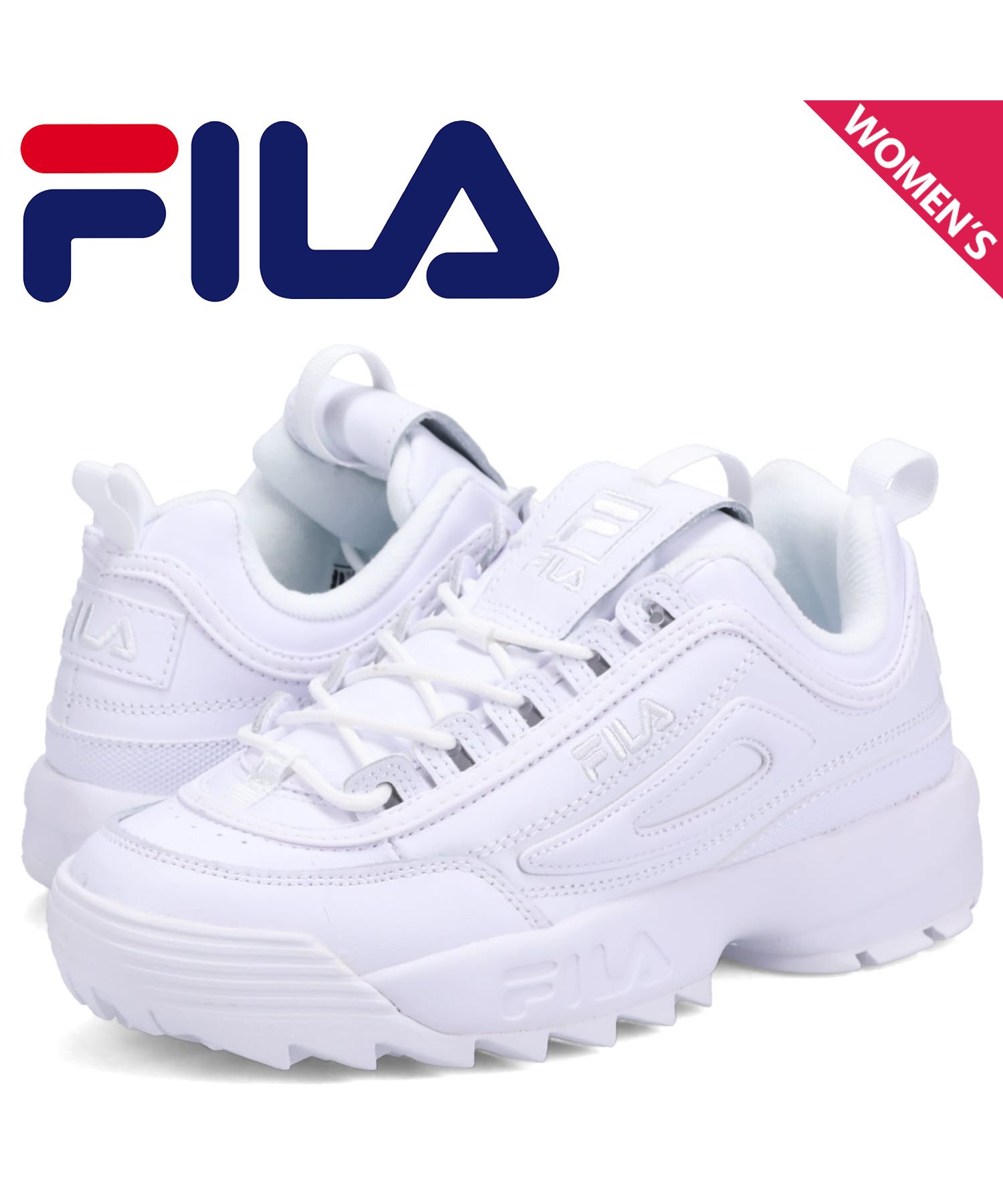 28.0cm FILA DISRUPTOR2 白フィラ 厚底スニーカー 新品