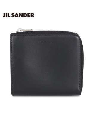 Jil Sander/ジルサンダー JIL SANDER 財布 カードケース 名刺入れ 定期入れ メンズ レディース 本革 L字ファスナー CARD CASE ブラック 黒 J25U/505067714