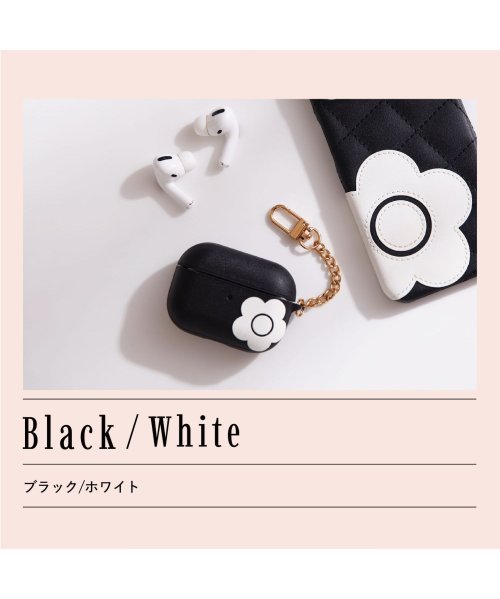 MARY QUANT(マリークヮント)/MARY QUANT マリークヮント エアーポッズプロ AirPods Proケース カバー レディース PU LEATHER HYBRID CASE ブラック/ブラック