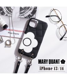 MARY QUANT(マリークヮント)/MARY QUANT マリークヮント iPhone 14 13 ケース スマホケース 携帯 レディース PU QUILT LEATHER NEW SLING C/ブラック