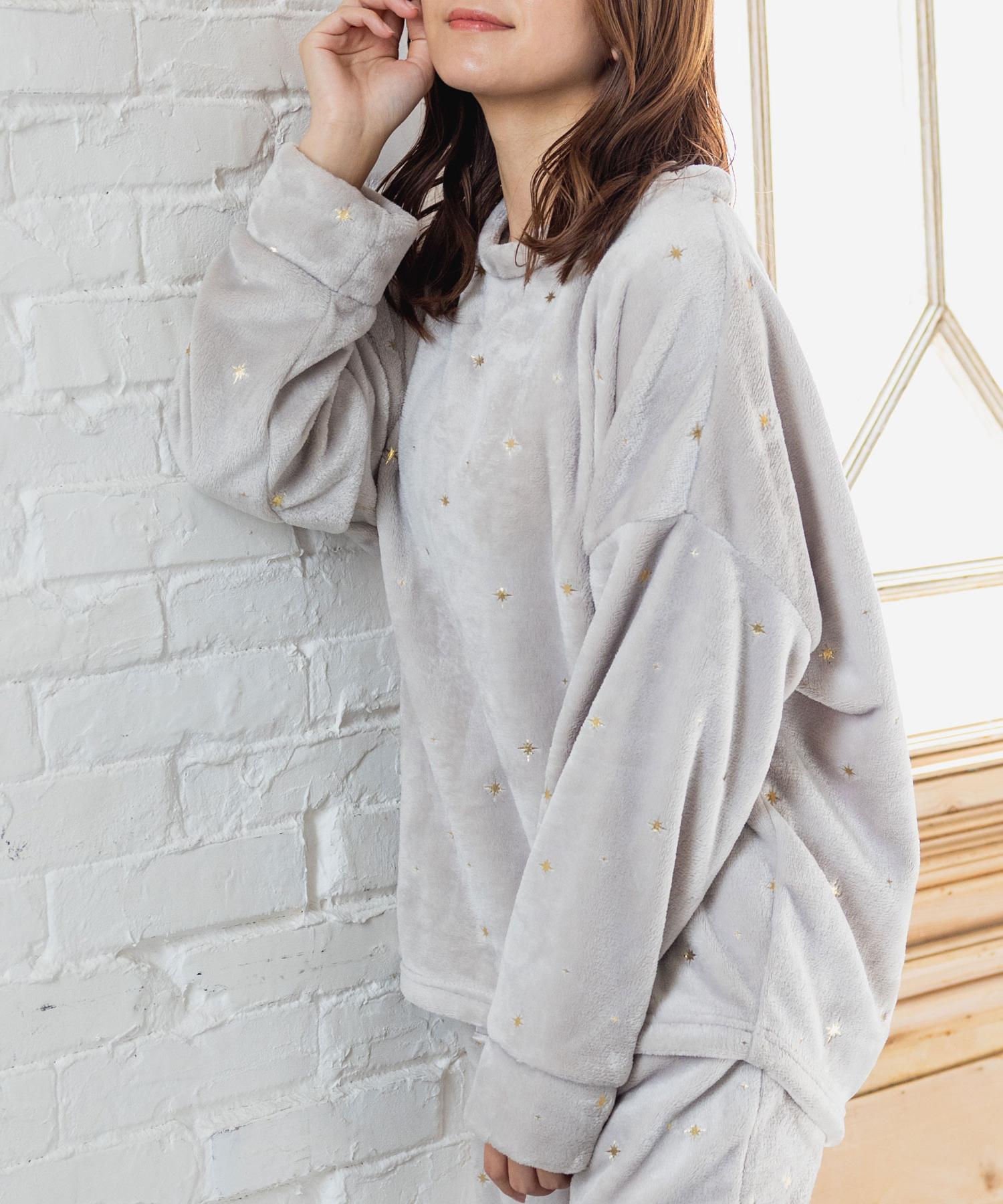 セール】memory fleece メモリーフリースかぶり上下セット(アラン編み