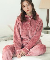 fran de lingerie/memory fleece メモリーフリースプルパーカー上下セット(アラン編み・星柄・ボーダー)/505071853