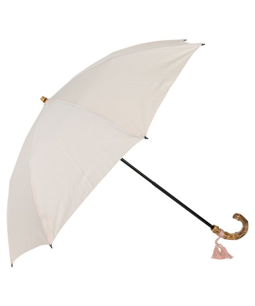 WAKAO(ワカオ)/ワカオ WAKAO 雨傘 折りたたみ傘 レディース 47cm 軽量 防水 UVカット 紫外線対策 天然素材 日本製 タッセル付き FOLDING UMBRELL/ピンク