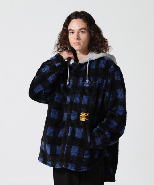 mindseeker/マインドシーカー/Exclusive Fleece Hood Shirt/別注フリースフードシャツ 