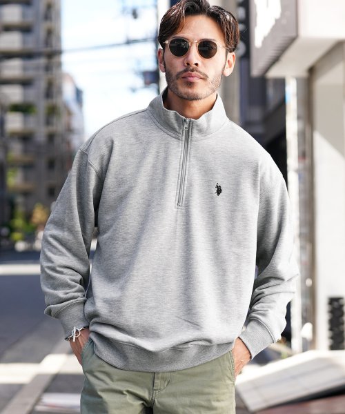 セール】US.POLO ASSN. 別注ハーフジップトレーナー / スウェット  
