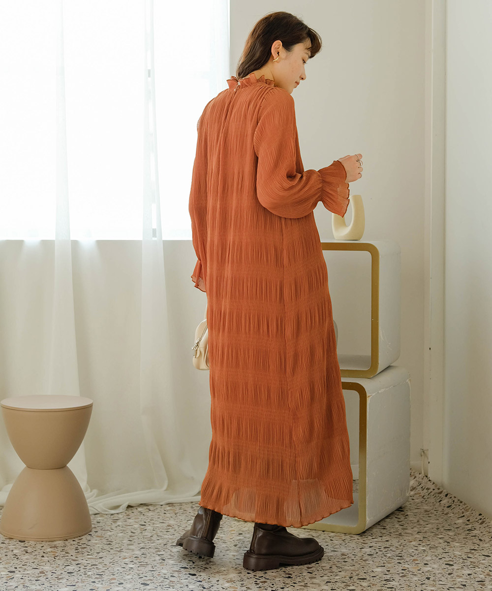 正規販売店】 美品 BACCA プリーツ ニット ドレス セットアップ