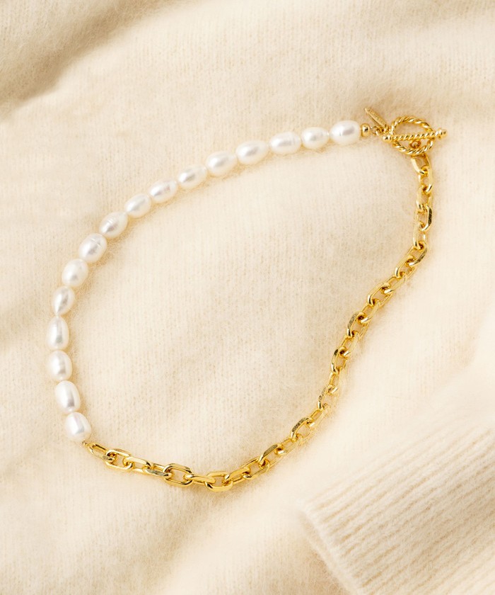 【CLASSY.1月号掲載】淡水パール&チェーン ネックレス(505076148)|阪急百貨店公式通販サイト|阪急百貨店オンラインストア