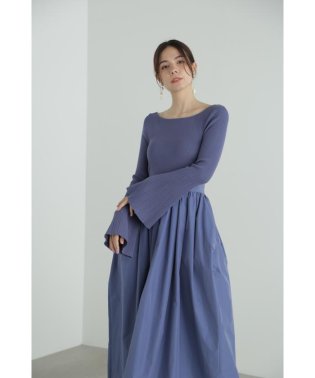 JILL STUART/タフタドッキングニットドレス/505068567