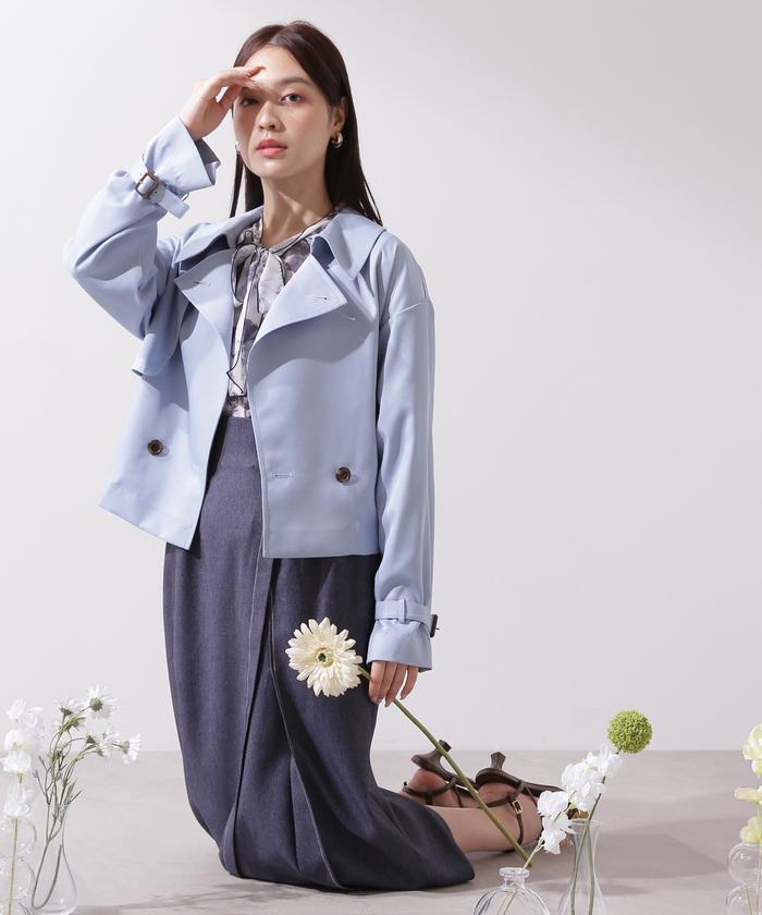 高級 ジルスチュアート カーディガン JILLSTUART 春 ブルー eu