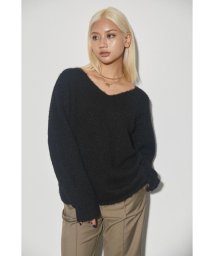 LAGUA GEM/LOOSE V NECK COLOR KNIT/505076358