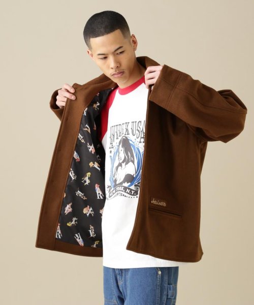 AVIREX(AVIREX)/《WEB限定》WOOL CAR COAT / ウール カーコート/オリーブ