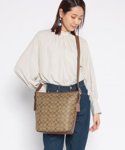 COACH(コーチ)/COACH コーチ C2819 ショルダーバッグ/カーキ/レッドウッド