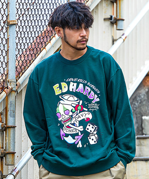 SPEED KILLS Parka グラフィックプリントビッグスウェットパーカー  