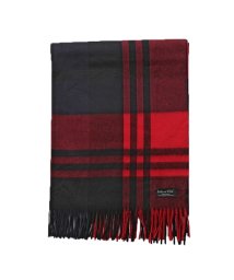 Joshua Ellis(ジョシュアエリス)/【Joshua Ellis(ジョシュアエリス)】Ripple Cashmere Scarf カシミヤ 大判 ストール チェック 柄 ショール マフラー CPG /レッド系