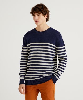 BENETTON (mens)/ヴァージンウール100％クルーネックニット・セーター/504857353