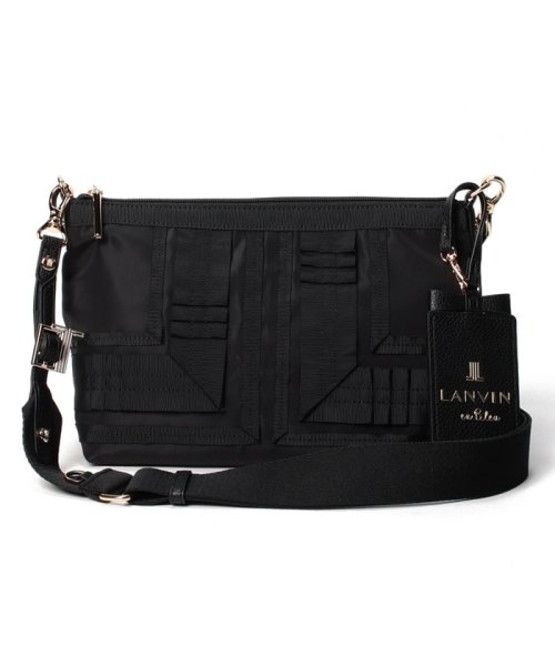 LANVIN en Bleu(BAG)(ランバンオンブルー（バッグ）)/ミエル　パスケース付きショルダーバッグ/ブラック