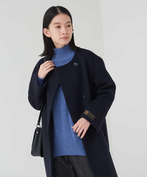 【MANTECO】ノーカラーコート POINT モデル：H162 B77 W60 H86