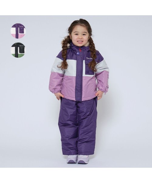 子供服 Moujonjon ムージョンジョン 配色切替セパレートスノースーツ 100cm 130cm M ムージョンジョン Moujonjon Magaseek