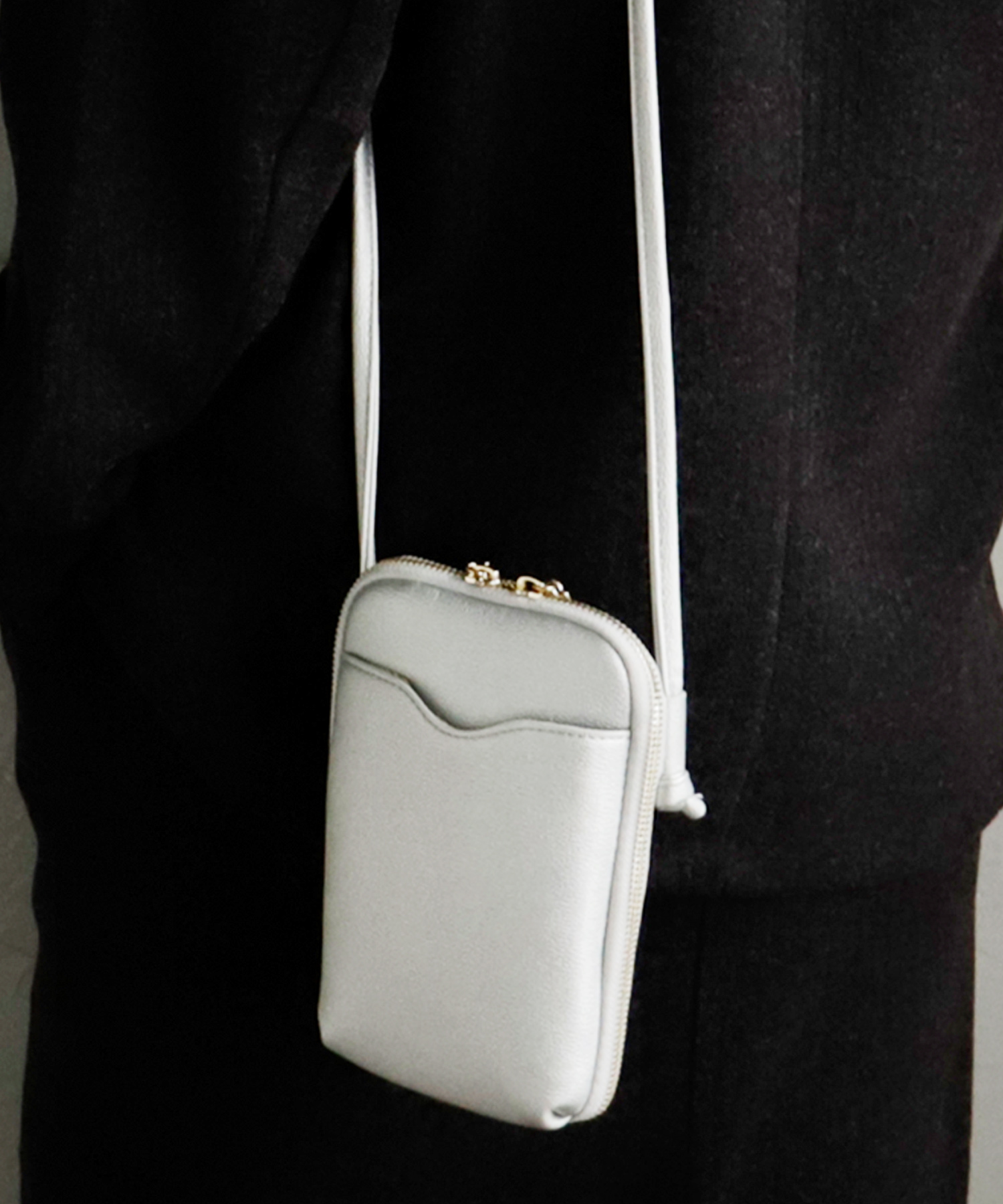 アルコロ お財布ショルダーバッグ がま口 ポシェット レザー 財布