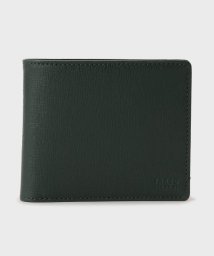 TAKEO KIKUCHI(タケオキクチ)/配色型押しレザー2つ折り財布/グリーン（622）