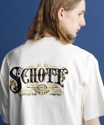 Schott(ショット)/S/S HENLEY NECK T－SHIRT "EMBROIDERED SCHOTT"/ヘンリーネック刺繍Tシャツ/オフホワイト3