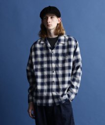 Schott(ショット)/OMBRE PLAID L/S SHIRT/オンブレ LS チェックシャツ/ブルー