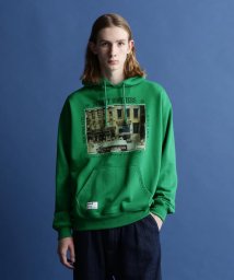 Schott(ショット)/HOODED SWEAT "PHOTO"/パーカー"フォト/グリーン