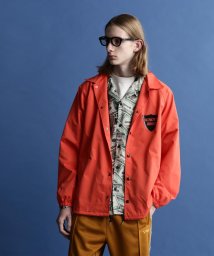 Schott(ショット)/COACH JACKET "$110 PATTERNED LINING" /コーチジャケット'＄110パターンライニング'/オレンジ