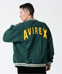 AVIREX(AVIREX)/SWEAT STADIUM JACKET 'AVIREX NYC' / スウェット スタジアム ジャケット/ダークグリーン