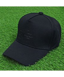 TopIsm(トップイズム)/ゴルフ キャップ メンズ ゴルフウェア 帽子 立体ロゴ ローキャップ ベースボールキャップ コットン/ブラック