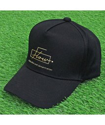 TopIsm(トップイズム)/ゴルフ キャップ メンズ ゴルフウェア 帽子 立体ロゴ ローキャップ ベースボールキャップ コットン/ブラック系1