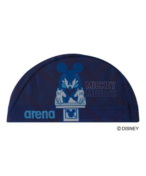 arena (アリーナ)/【ディズニー】”ミッキー”デザイン メッシュキャップ/ネイビー